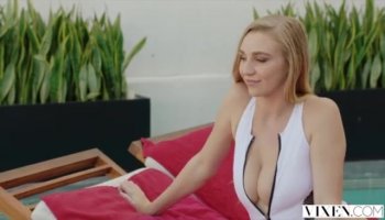 Riley does naughty stuff and caught and fucked hard
